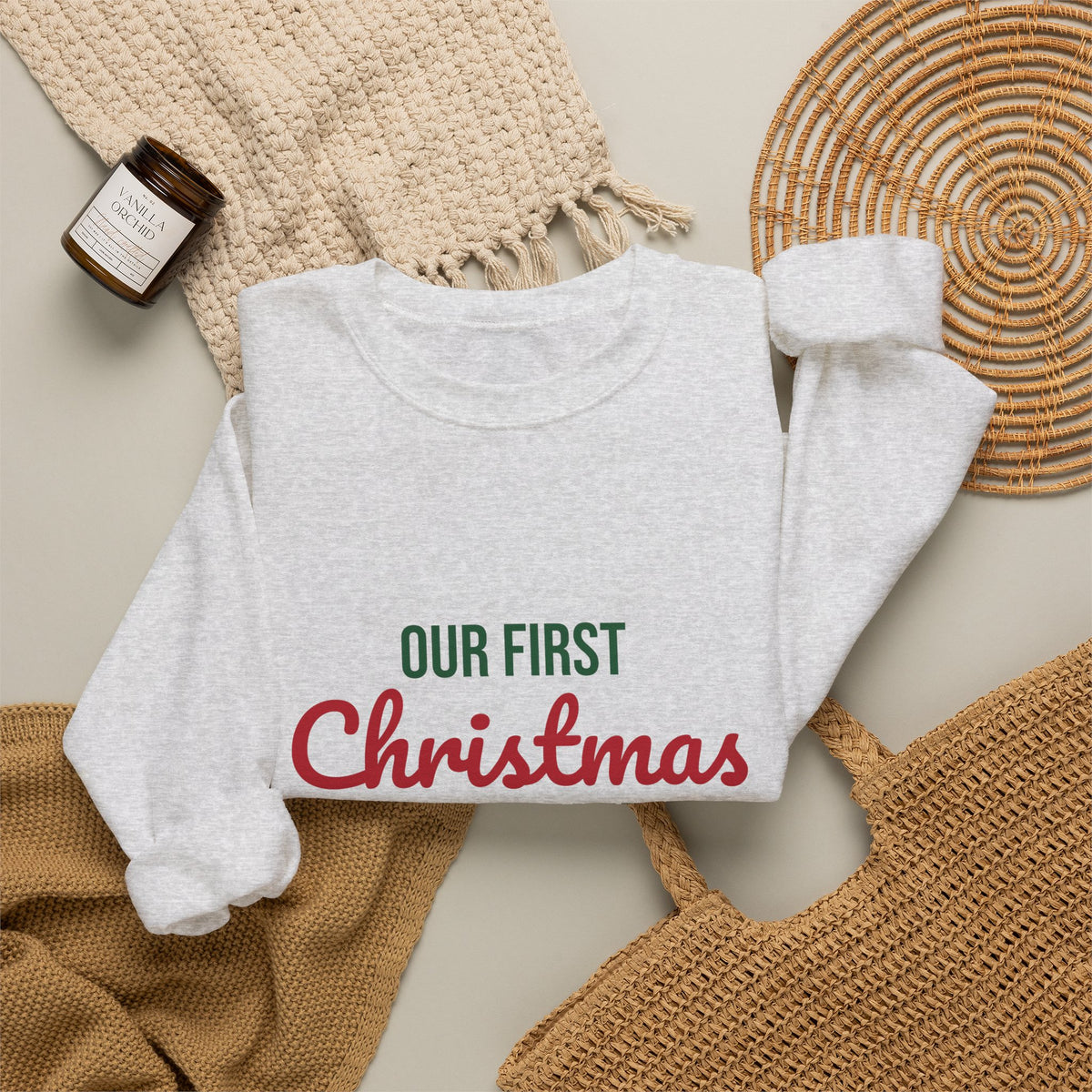 Our First Christmas Together 2026 Sweatshirt, Couples Christmas Crewneck