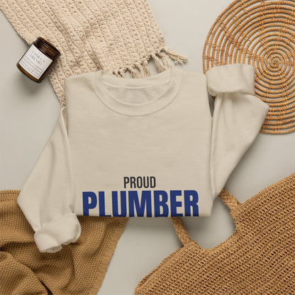 Proud Plumber Fixing It Right Sweatshirt, Plumber Crewneck Sweatshirt