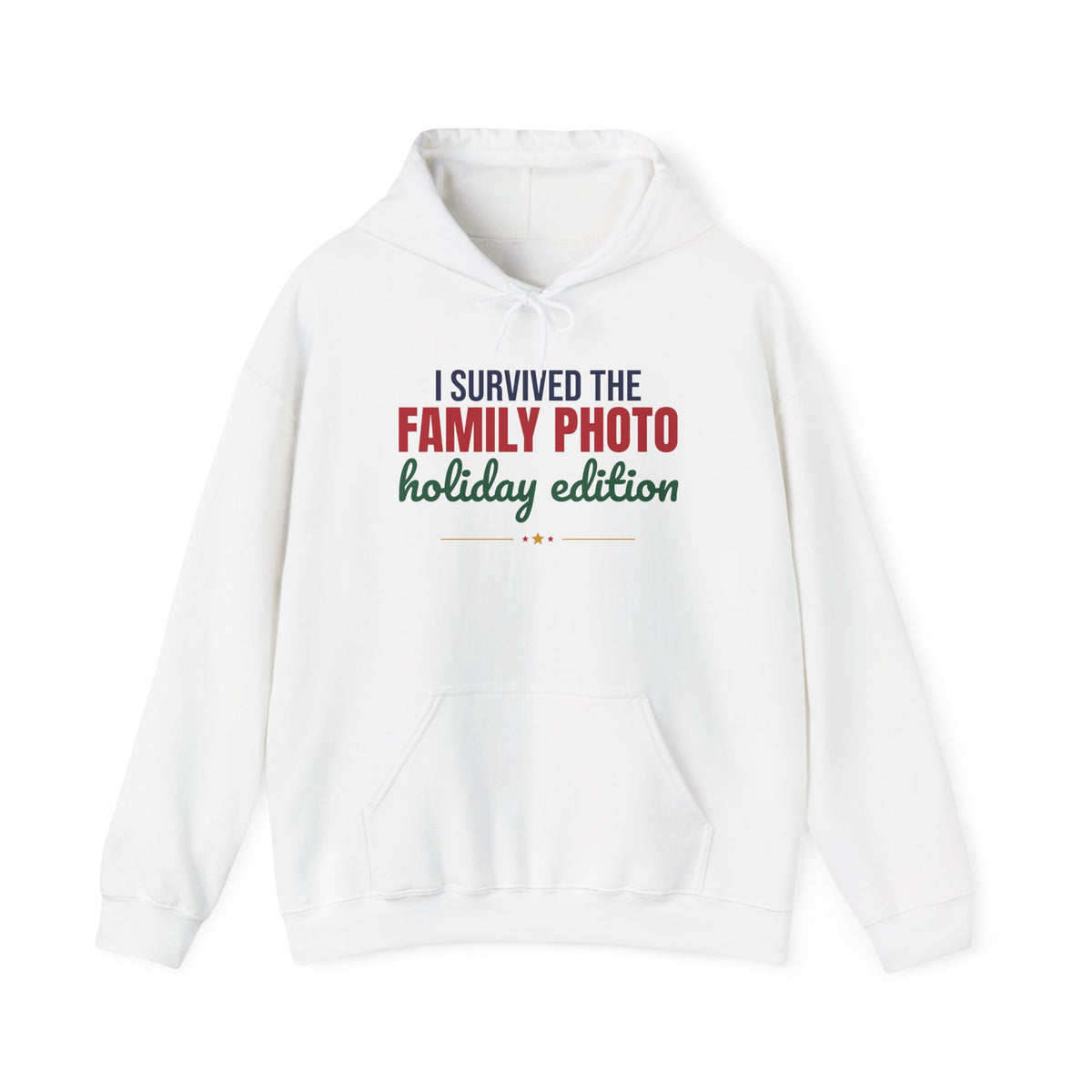 I Survived the Family Photo Holiday Edition Hoodie, Family Christmas Hoodie