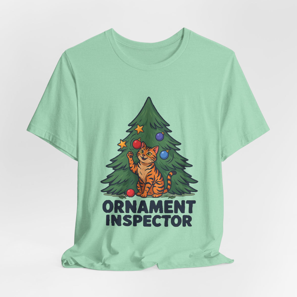 Ornament Inspector Christmas Cat Shirt, Ornament Inspector Christmas Cat T-Shirt