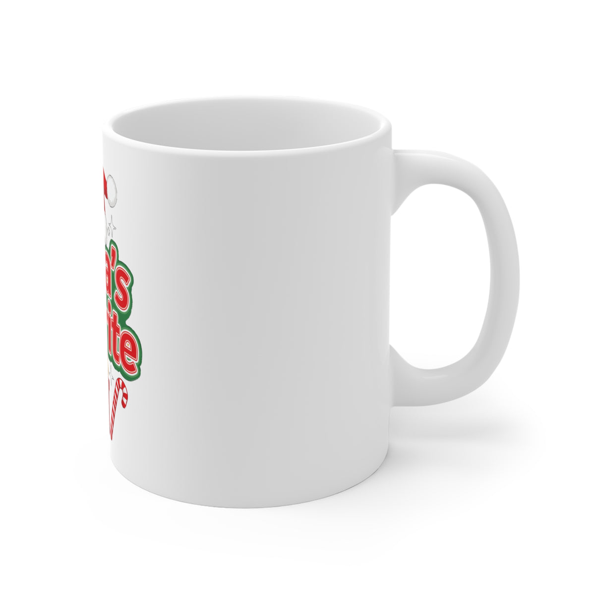 Santa's Favorite Mug, Funny Christmas Coffee Mug, Nice List Gift 11oz
