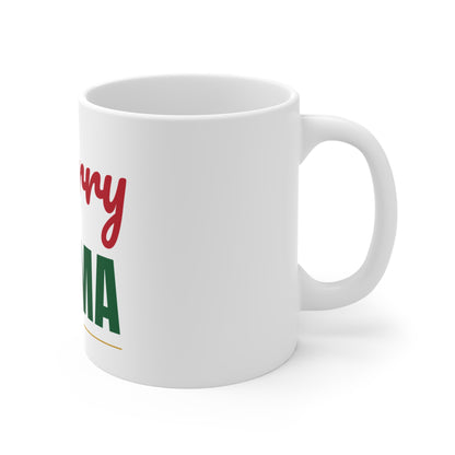 Merry Mama Mug, Mom Christmas Coffee Mug 11oz