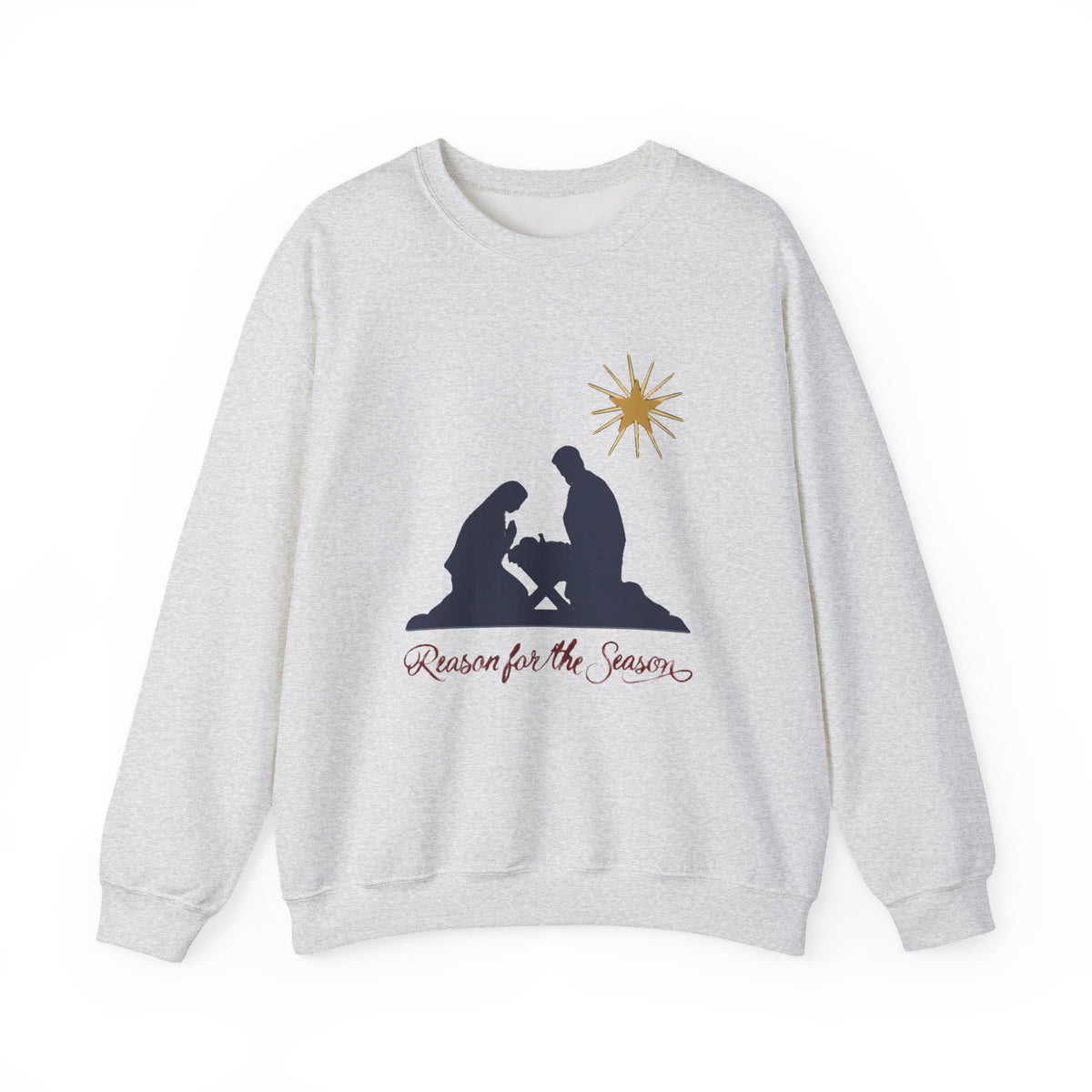 Reason for the Season Sweatshirt, Christian Christmas Crewneck, Nativity Sweater