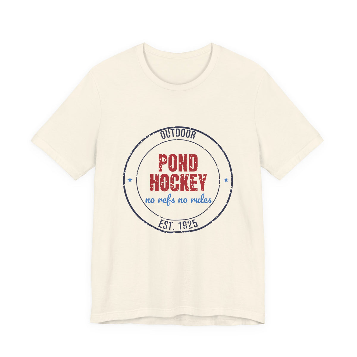 Outdoor Pond Hockey No Refs No Rules Est. 1925 Shirt, Vintage Pond Hockey T-Shirt, Vintage Pond Hockey Gift