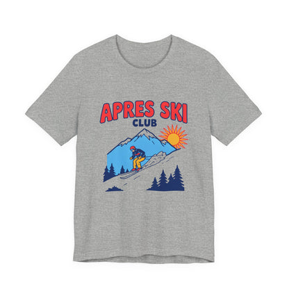 Apres Ski Club Shirt, Retro Ski T-Shirt, Skiing Tee