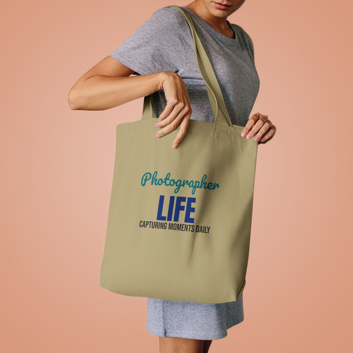 Photographer Life Capturing Moments Daily Tote Bag, Photographer Canvas Tote Bag