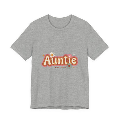Auntie Est 2026 Shirt, Retro New Aunt T-Shirt, Pregnancy Announcement Gift for Aunt