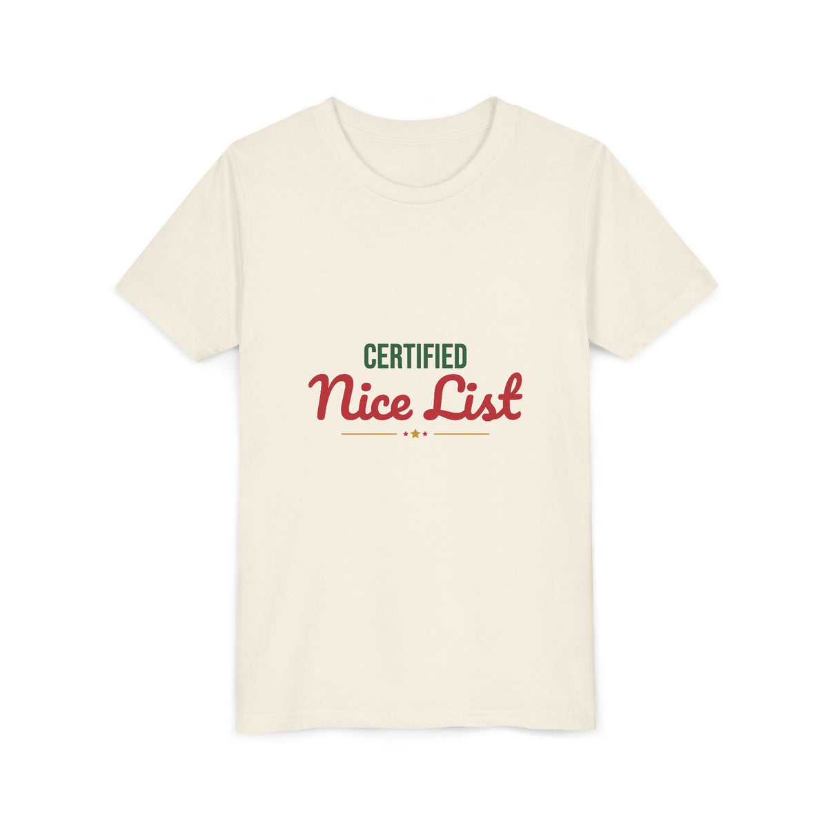 Certified Nice List Kids Shirt, Kids Nice List Christmas T-Shirt