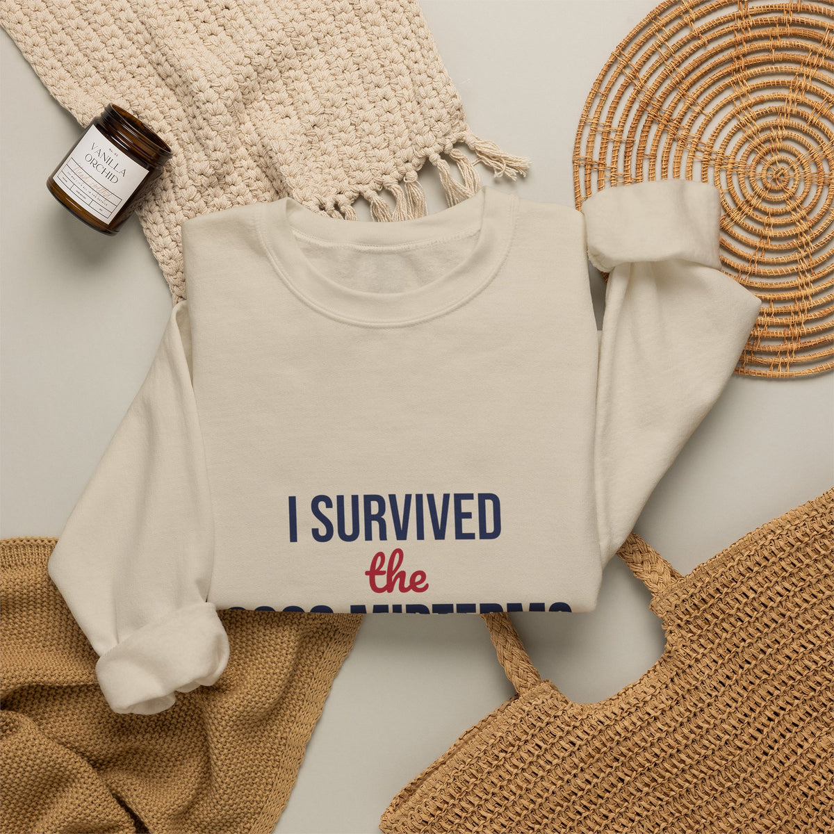 I Survived the 2026 Midterms Sweatshirt, Funny Election Crewneck, Midterms 2026
