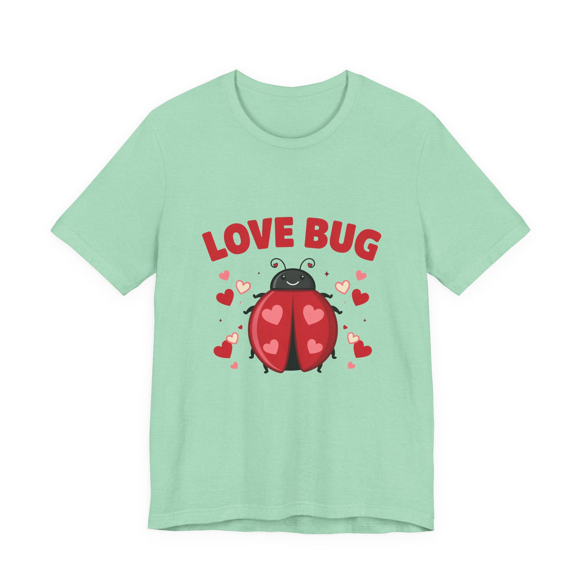 Love Bug Valentine Ladybug Shirt, Ladybug Valentine T-Shirt, Valentines Day Tee
