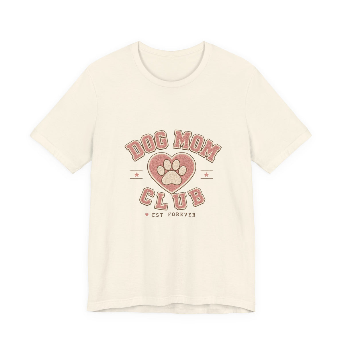 Dog Mom Club Shirt, Varsity Dog Mom T-Shirt, Paw Print Gift for Dog Lovers