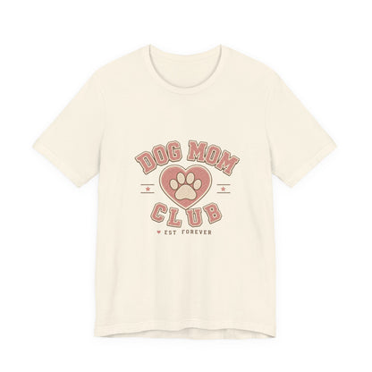 Dog Mom Club Shirt, Varsity Dog Mom T-Shirt, Paw Print Gift for Dog Lovers