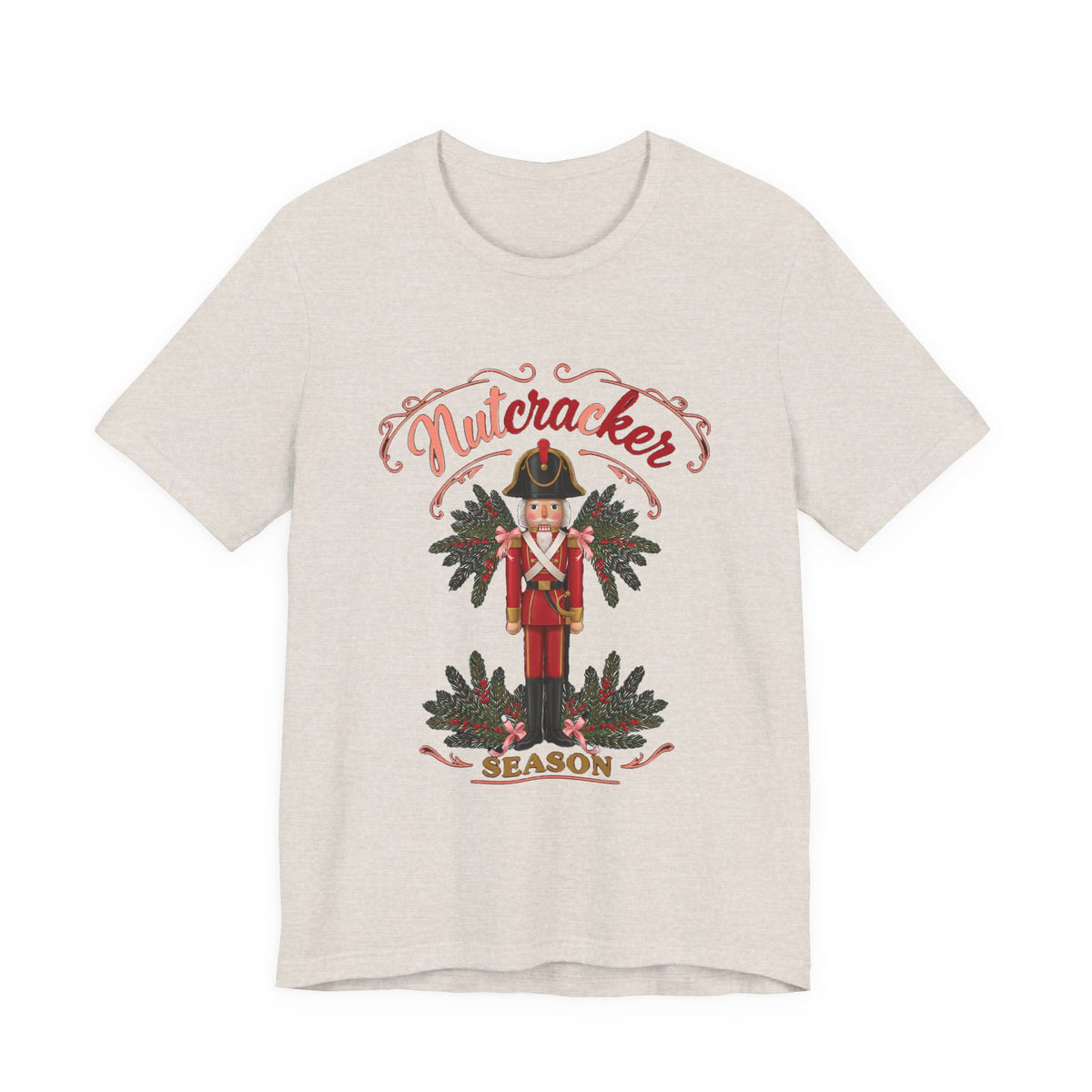 Nutcracker Season Shirt, Vintage Nutcracker T-Shirt, Pink Christmas Tee