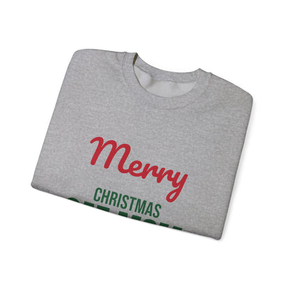 Merry Christmas Cat Mom Sweatshirt, Cat Mom Christmas Crewneck