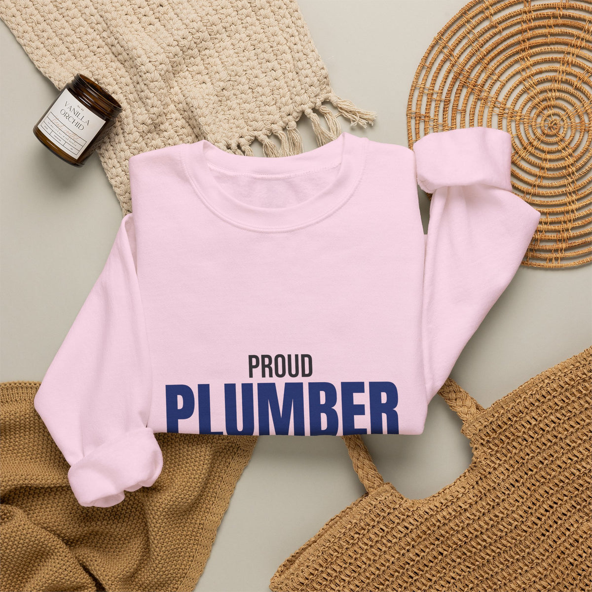 Proud Plumber Fixing It Right Sweatshirt, Plumber Crewneck Sweatshirt