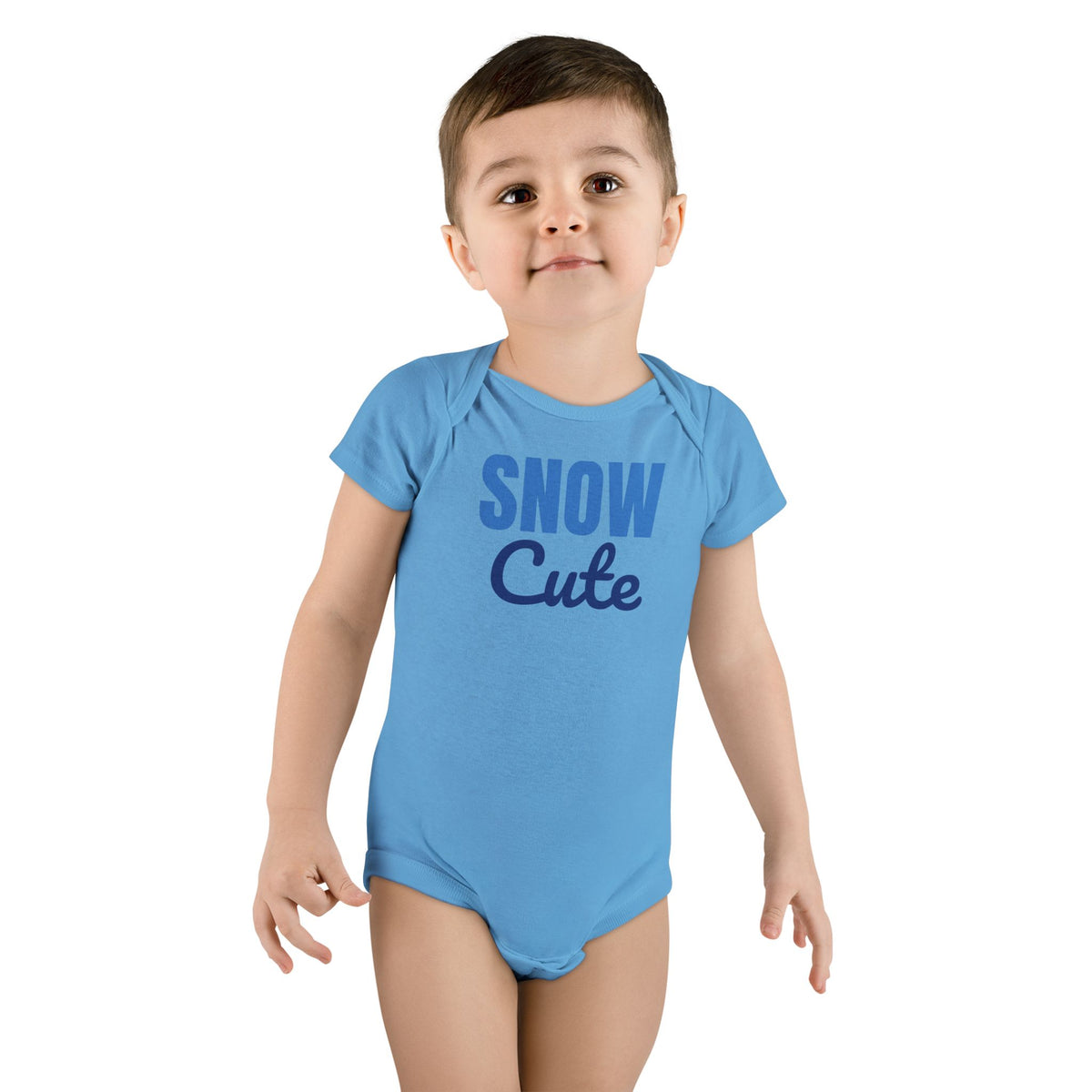 Snow Cute Winter Baby Bodysuit, Christmas Baby Onesie
