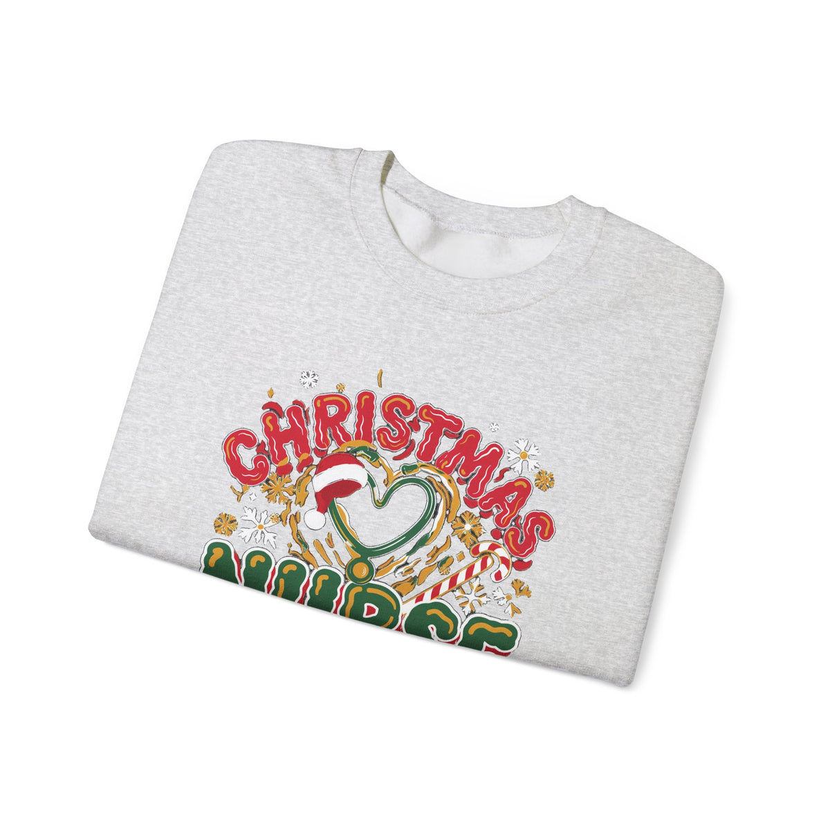 Christmas Nurse Crew Sweatshirt, Retro Nurse Christmas Crewneck, Holiday Nurse Sweater