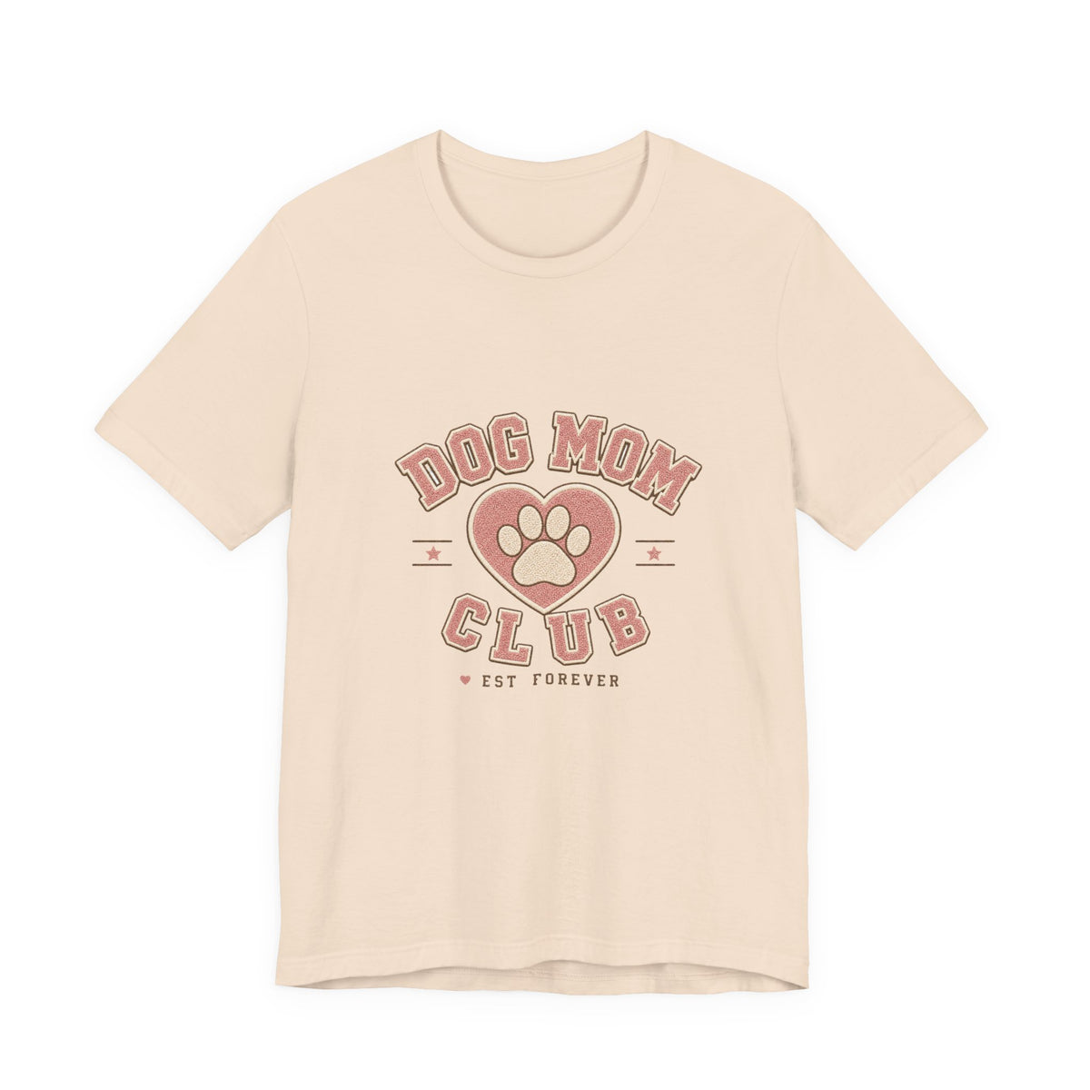 Dog Mom Club Shirt, Varsity Dog Mom T-Shirt, Paw Print Gift for Dog Lovers