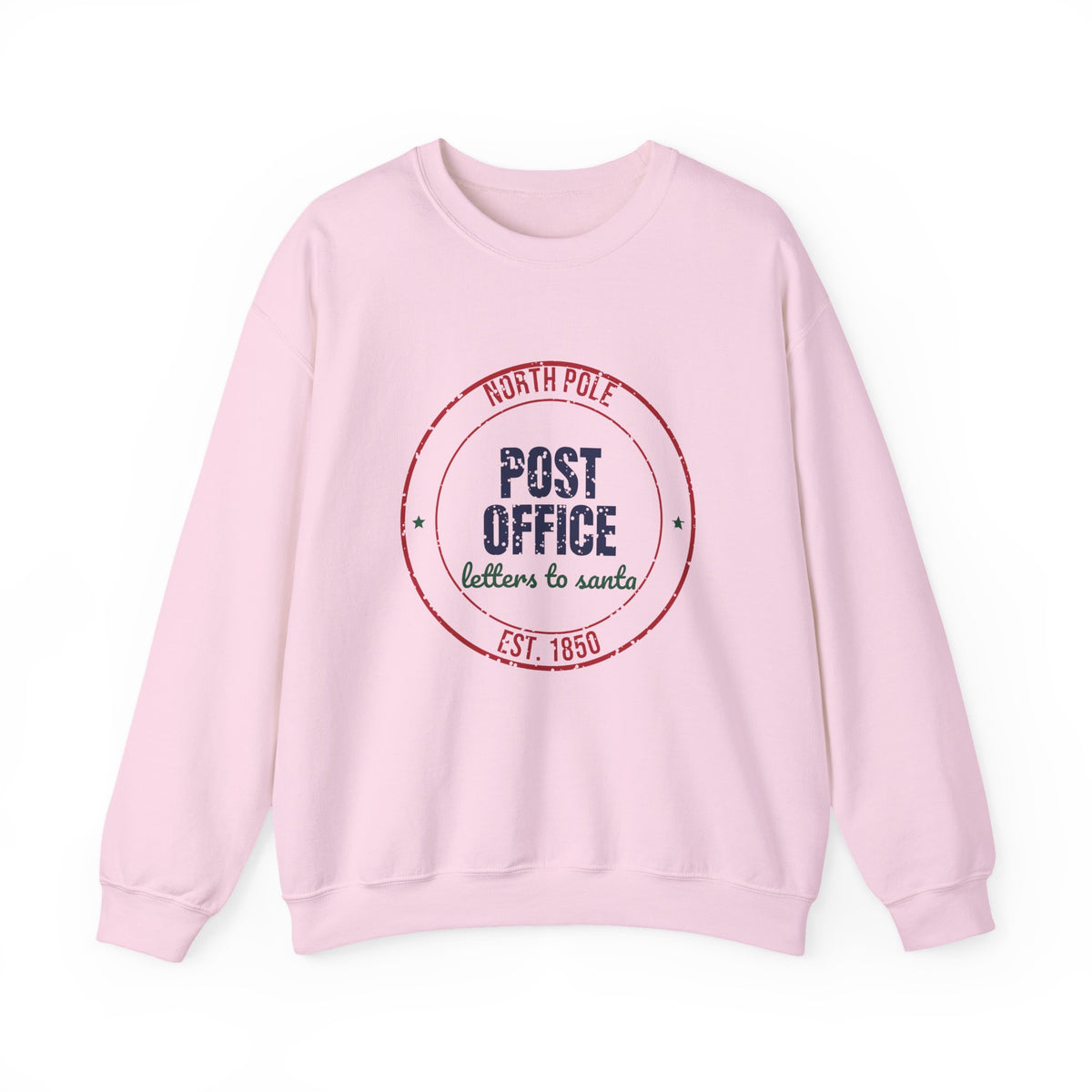 North Pole Post Office Letters to Santa Est. 1850 Sweatshirt, Vintage Christmas Crewneck Sweatshirt