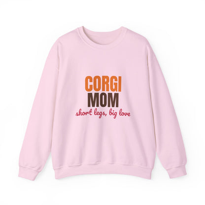 Corgi Mom Short Legs, Big Love Sweatshirt, Corgi Mom Crewneck Sweatshirt
