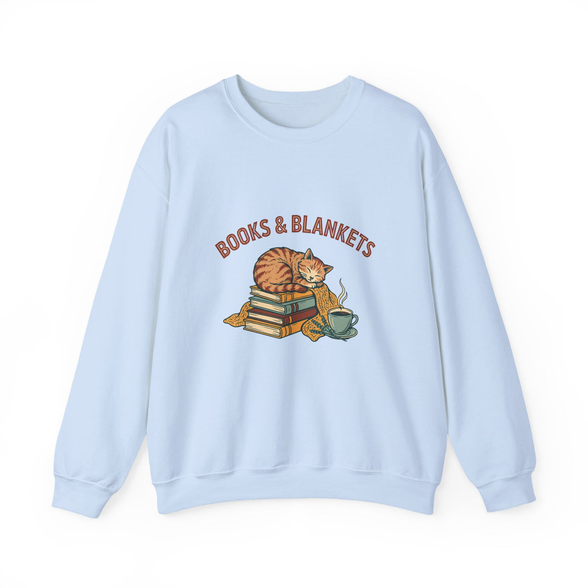 Books and Blankets Sweatshirt, Book Lover Crewneck, Bookish Sweatshirt