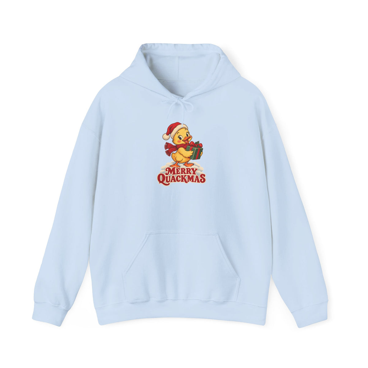 Merry Quackmas Christmas Duck Hoodie, Duck Christmas Hoodie