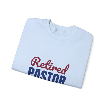 Retired Pastor Still Praying Just Sleeping In Sweatshirt, Pastor Retirement Crewneck Sweatshirt