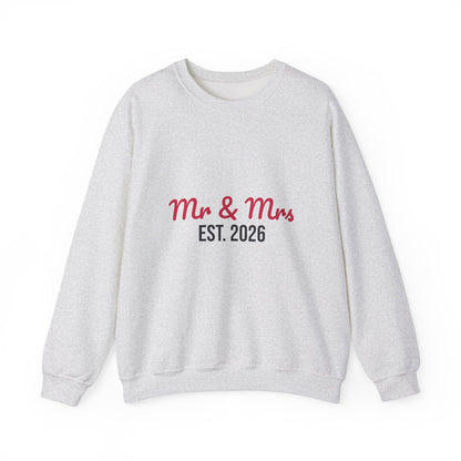 Mr and Mrs Est 2026 Sweatshirt