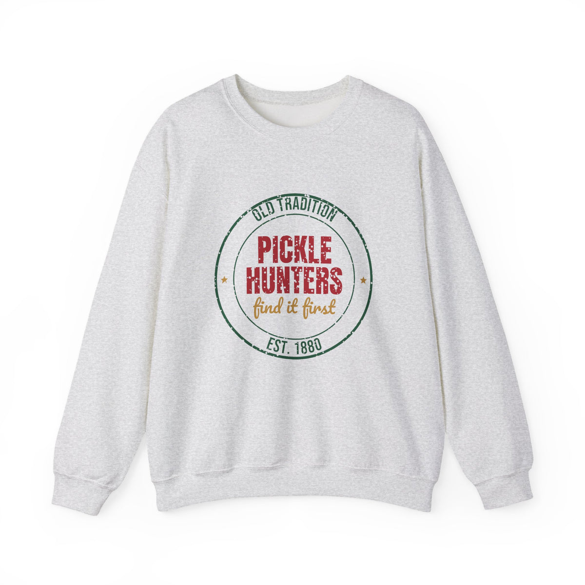 Old Tradition Christmas Pickle Hunters Est. 1880 Sweatshirt, Vintage Christmas Crewneck Sweatshirt