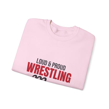 Loud and Proud Wrestling Mom Sweatshirt, Wrestling Mom Crewneck