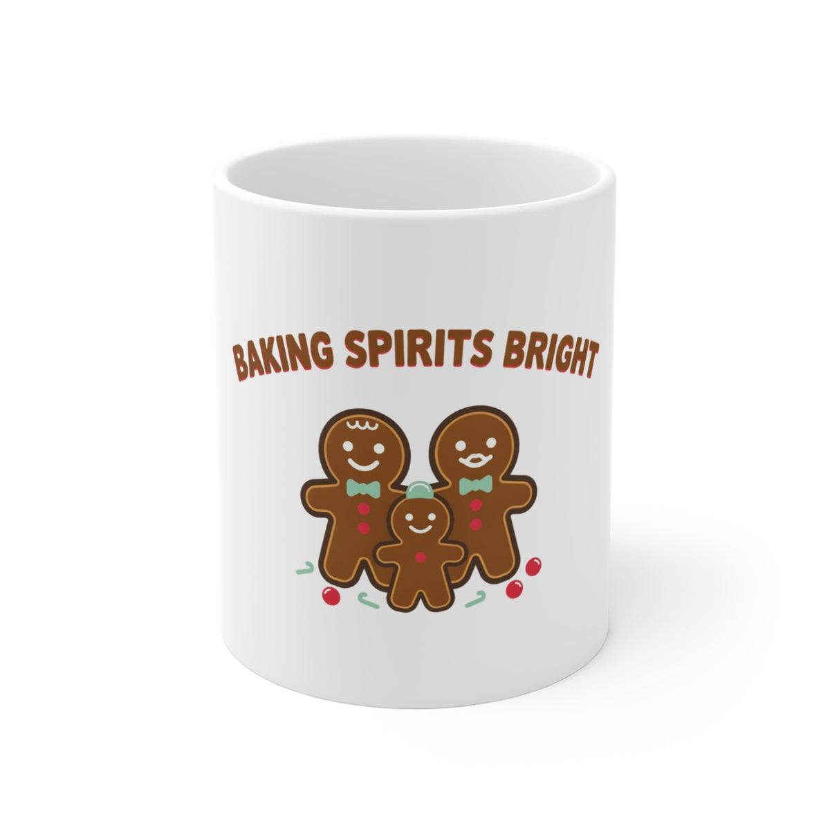 Baking Spirits Bright Gingerbread Family Mug