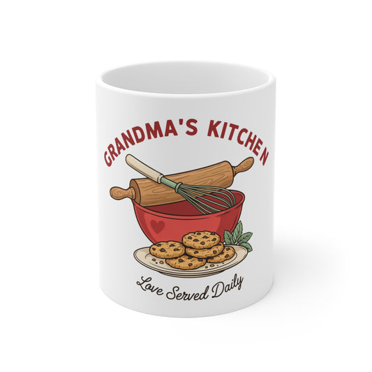Grandma's Kitchen Love Served Daily Mug