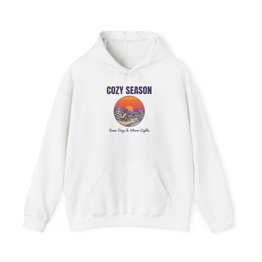 Cozy Season Retro Winter Village Hoodie