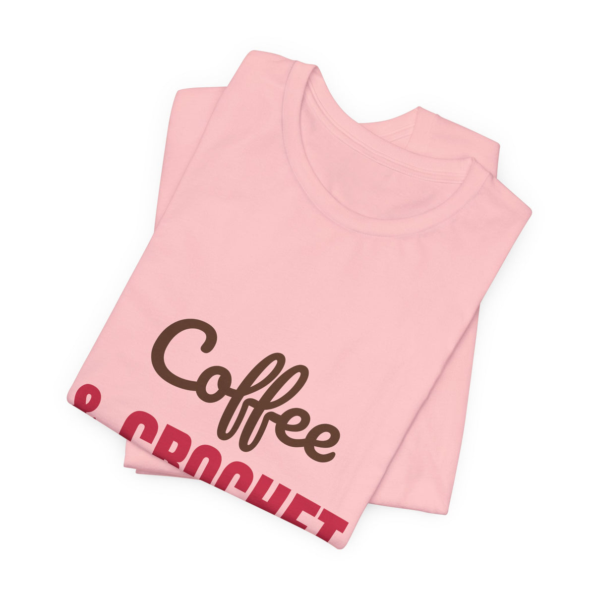 Coffee and Crochet Hooked on Both Shirt, Crochet T-Shirt, Crochet Lover Gift