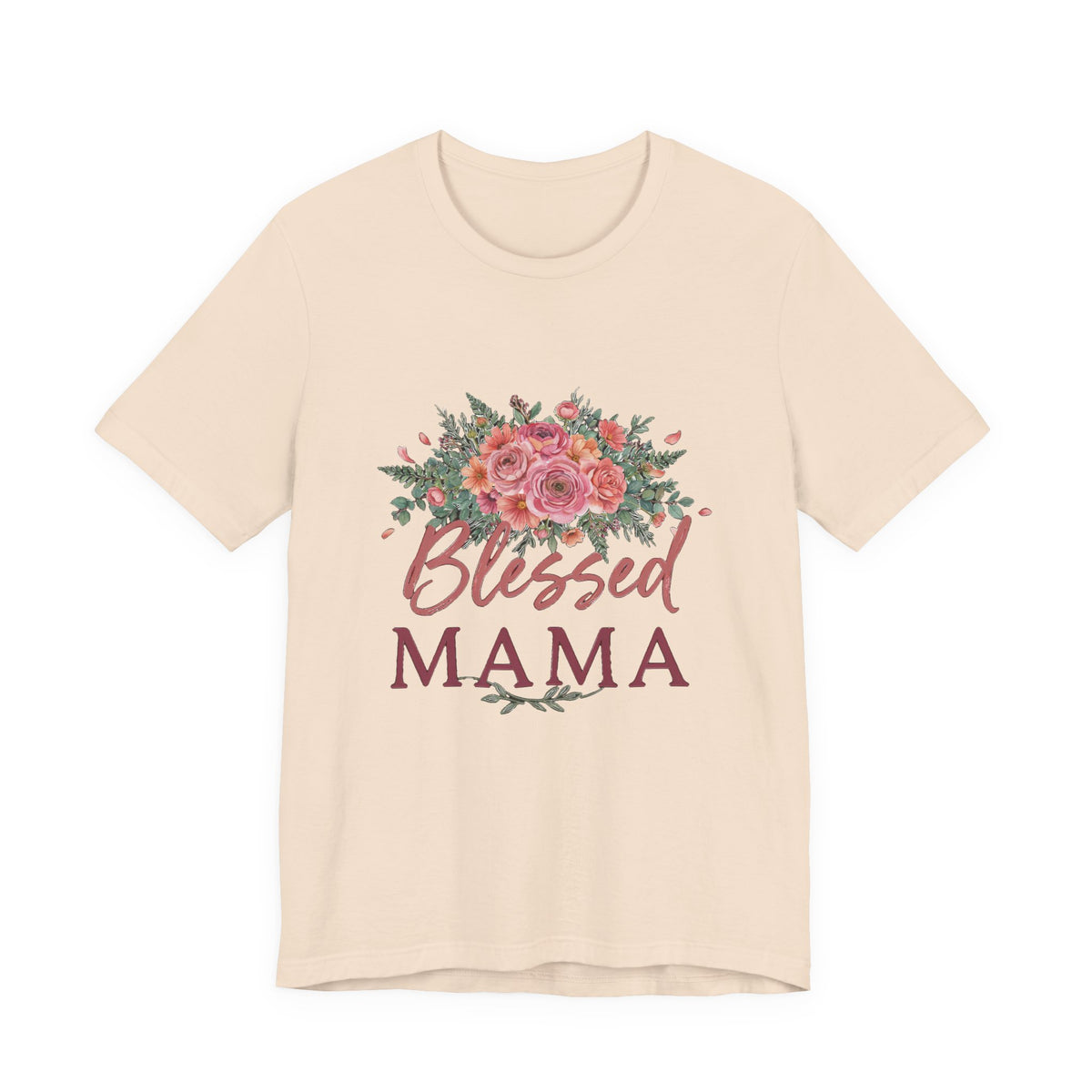 Blessed Mama Shirt, Floral Mom T-Shirt, Gift for Mom Tee