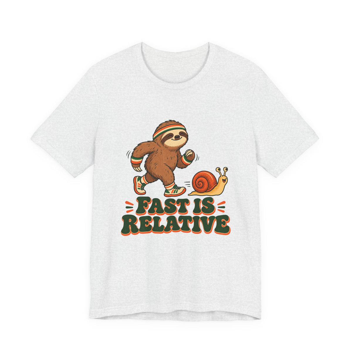 Fast Is Relative Running Sloth Shirt, Funny Sloth Running T-Shirt, Funny Sloth Running Gift