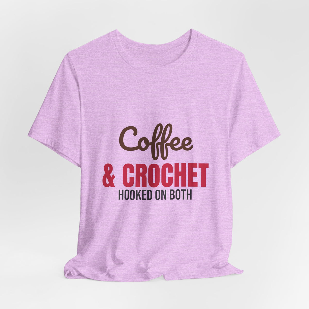 Coffee and Crochet Hooked on Both Shirt, Crochet T-Shirt, Crochet Lover Gift