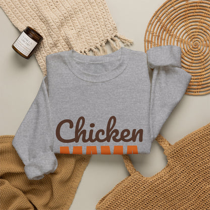 Chicken Mama Fresh Eggs Daily Sweatshirt, Chicken Mama Crewneck Sweatshirt
