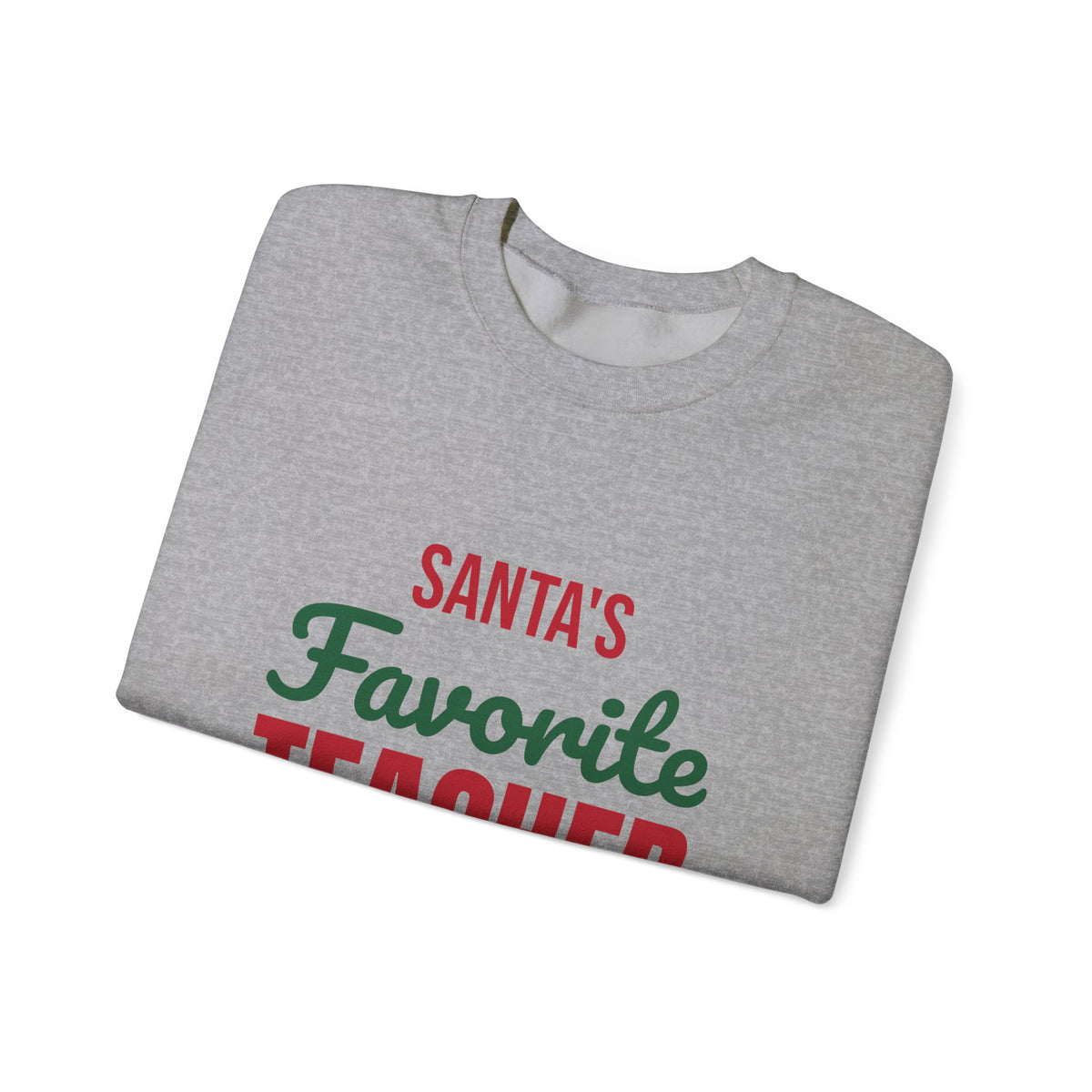 Santa's Favorite Teacher Sweatshirt, Teacher Christmas Crewneck, Teacher Gift