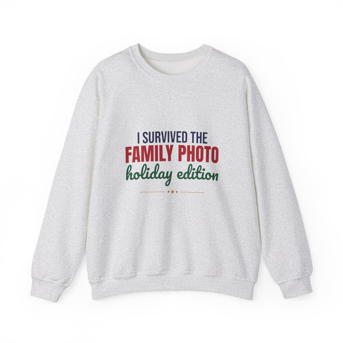 I Survived the Family Photo Holiday Edition Sweatshirt, Family Christmas Crewneck Sweatshirt