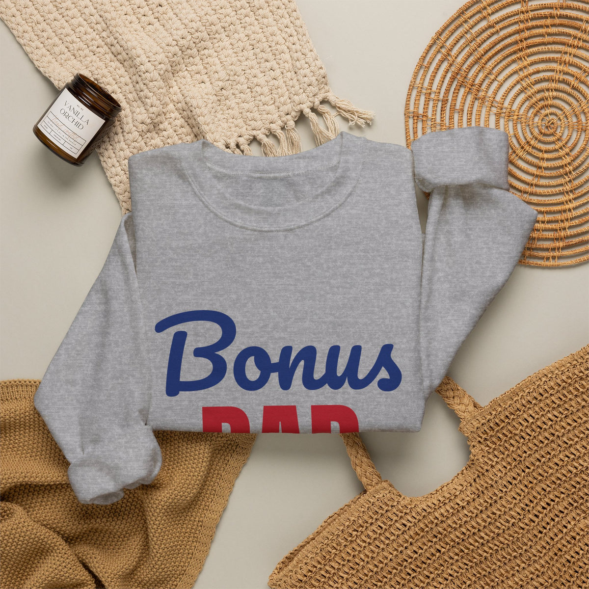 Bonus Dad Loved by Choice Sweatshirt, Bonus Dad Crewneck