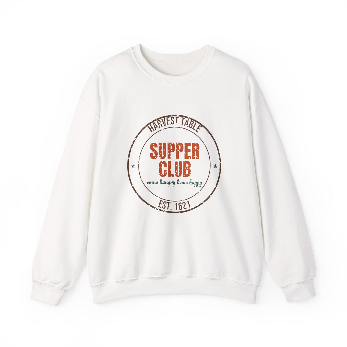 Harvest Table Supper Club Est. 1621 Sweatshirt, Vintage Thanksgiving Crewneck Sweatshirt