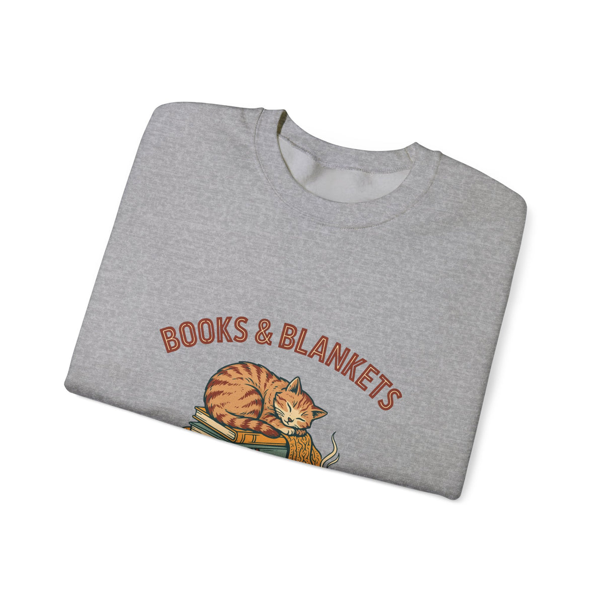 Books and Blankets Sweatshirt, Book Lover Crewneck, Bookish Sweatshirt