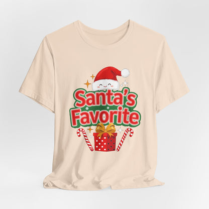 Santa's Favorite Shirt, Funny Christmas T-Shirt, Nice List Tee