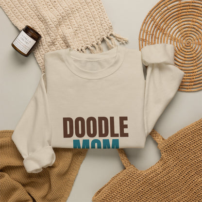 Doodle Mom Fluff And Mud Included Sweatshirt, Doodle Mom Crewneck Sweatshirt