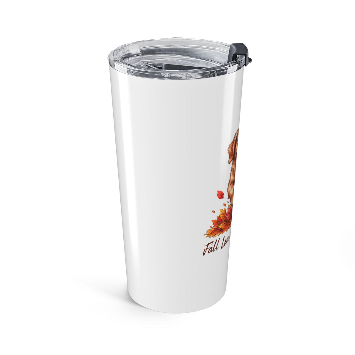 Fall Leaves and Dog Kisses Tumbler