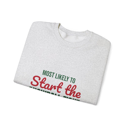 Most Likely to Start the Snowball Fight Sweatshirt, Most Likely to Start the Snowball Fight Christmas Sweatshirt