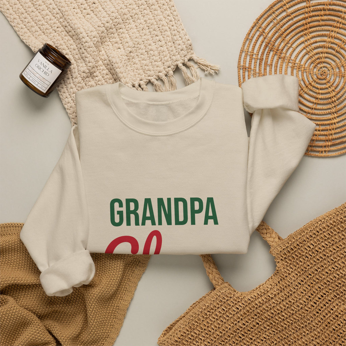 Grandpa Claus Sweatshirt, Grandpa Christmas Crewneck, Gift for Grandpa