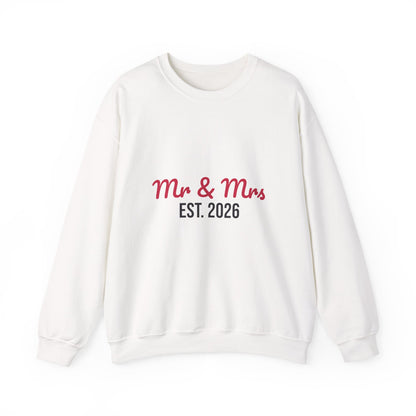 Mr and Mrs Est 2026 Sweatshirt