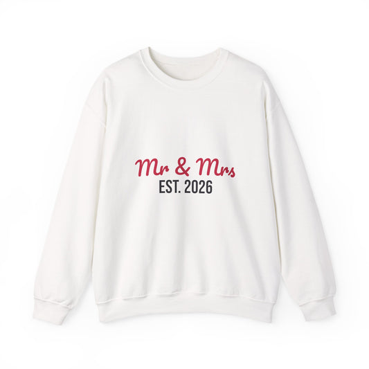 Mr and Mrs Est 2026 Sweatshirt
